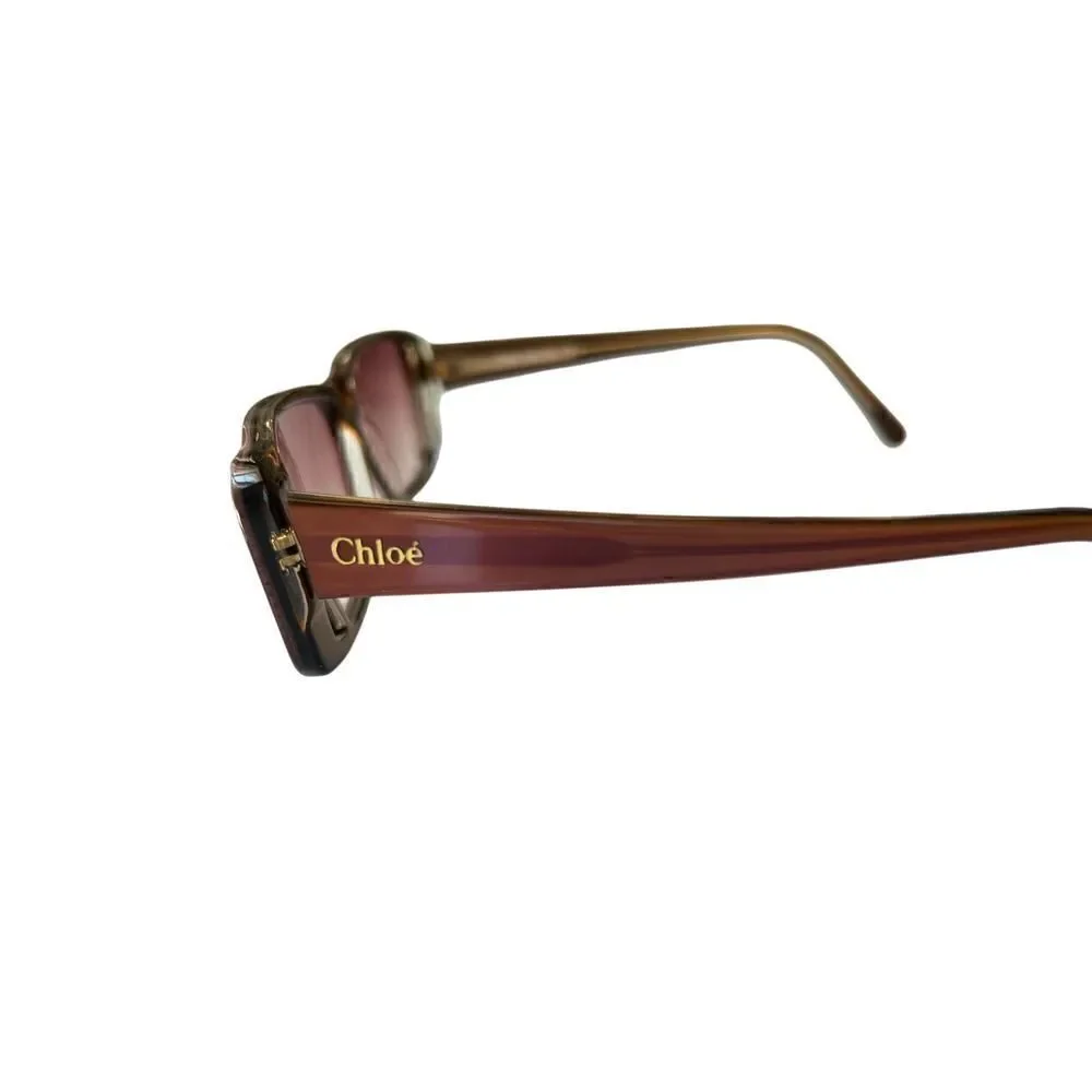 CHLOE VINTAGE SUNGLASSES WITH CASE AND CHLOE CLOTH